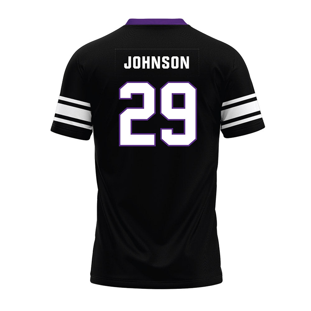 Northwestern - NCAA Football : Qayvier Johnson - Black Premium Football Jersey-1
