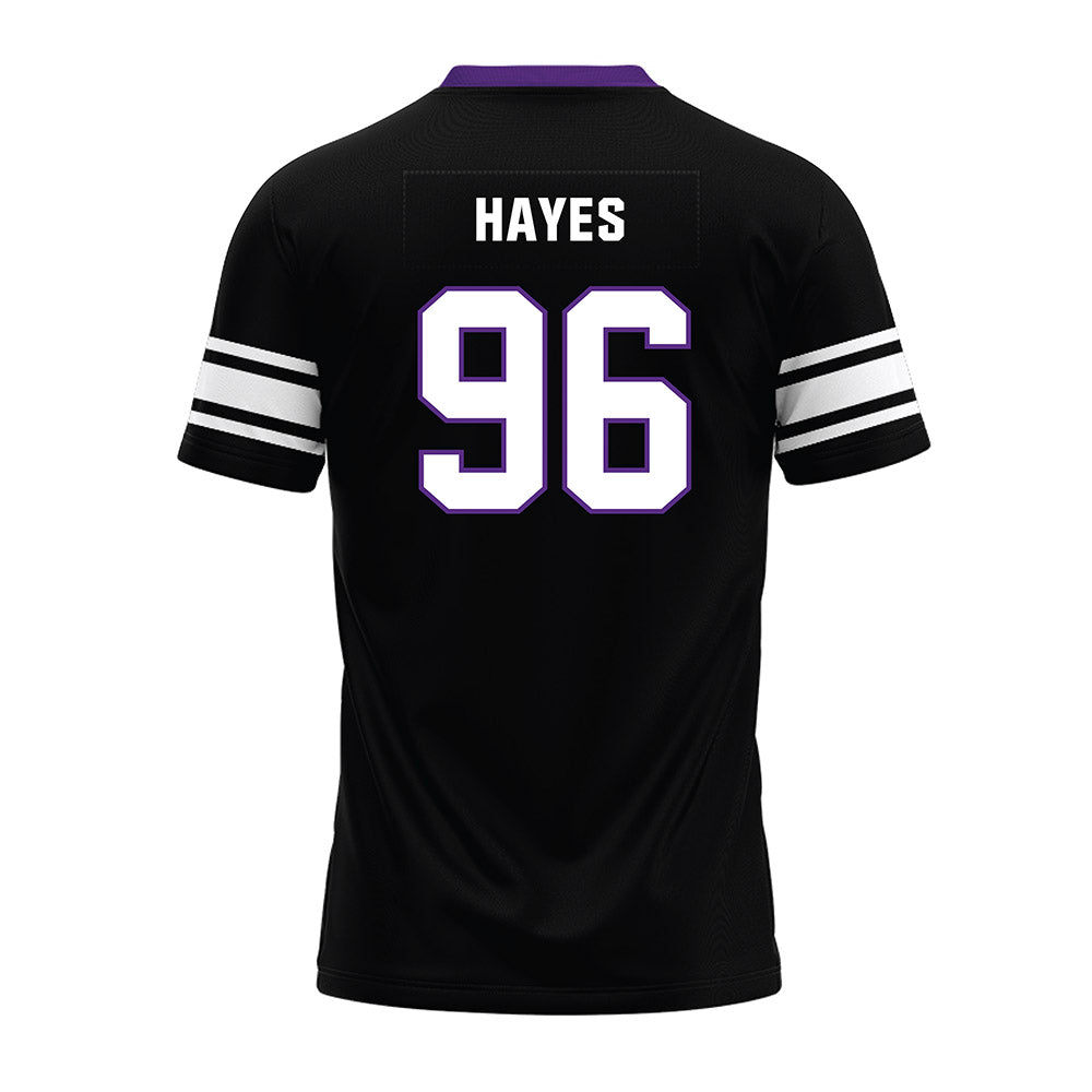 Northwestern - NCAA Football : Jonah Hayes - Black Premium Football Jersey-1
