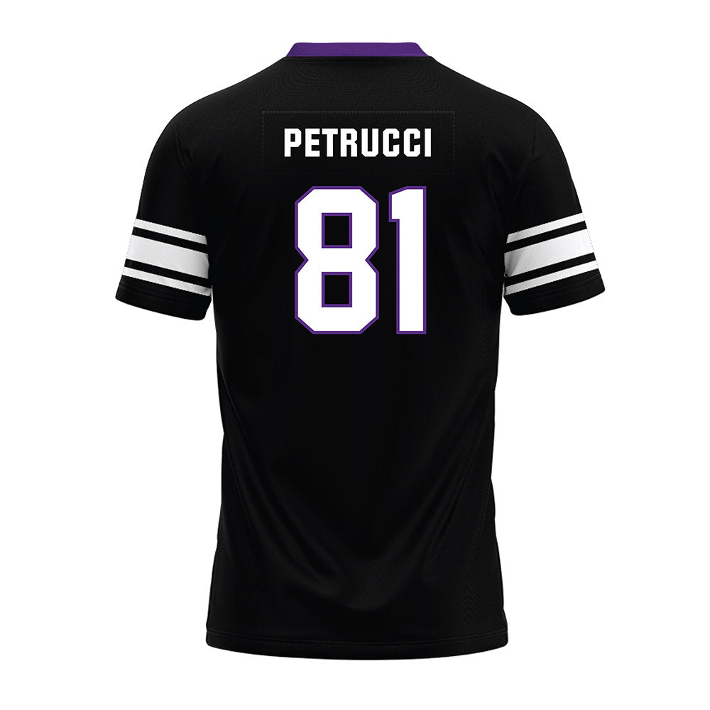 Northwestern - NCAA Football : Christopher Petrucci - Black Premium Football Jersey-1