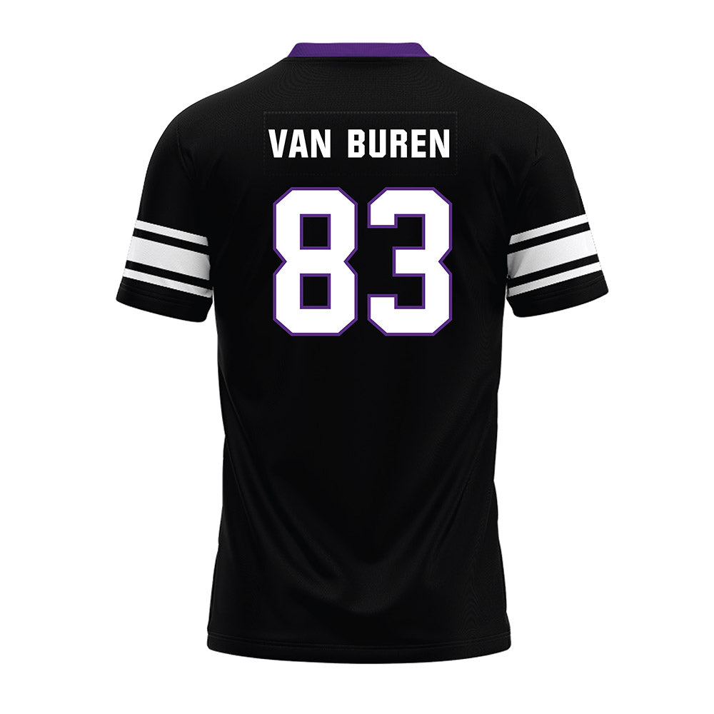Northwestern - NCAA Football : Blake Van Buren - Black Premium Football Jersey-1