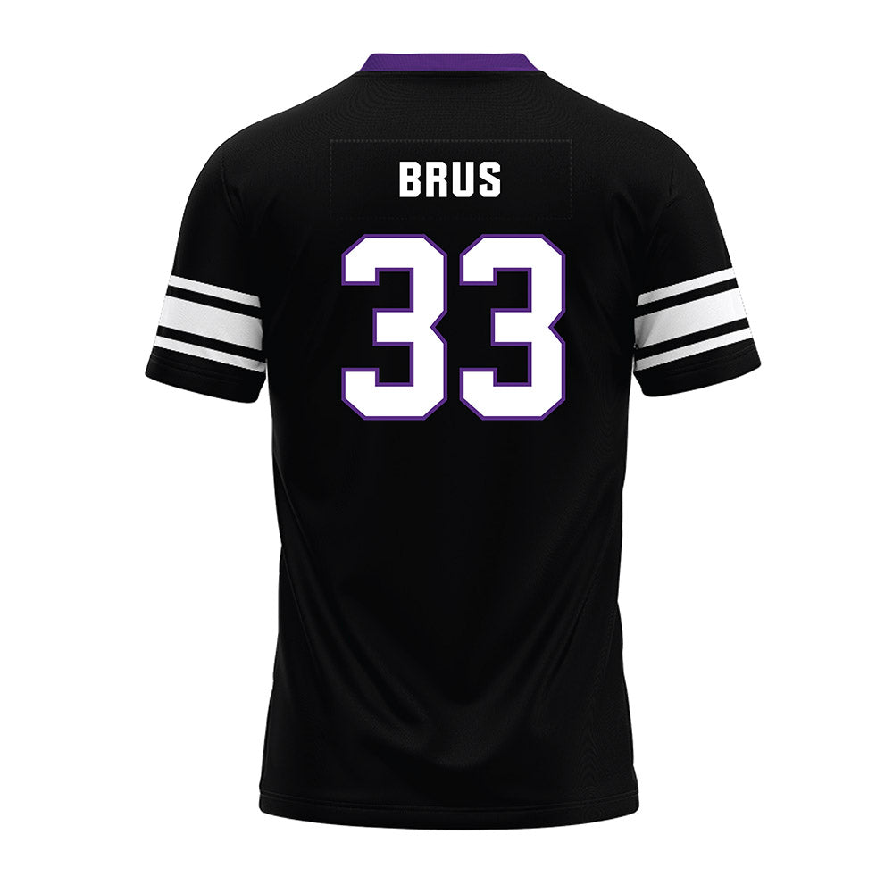Northwestern - NCAA Football : Braydon Brus - Black Premium Football Jersey