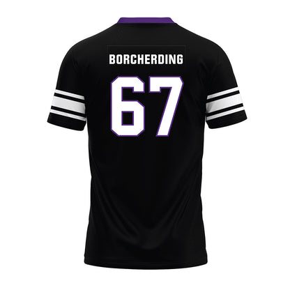 Northwestern - NCAA Football : Jace Borcherding - Black Premium Football Jersey-1