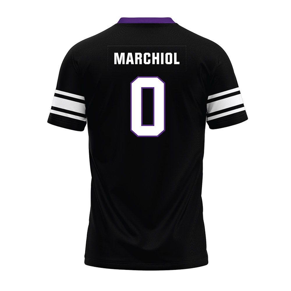 Northwestern - NCAA Football : Nicco Marchiol - Black Premium Football Jersey-1