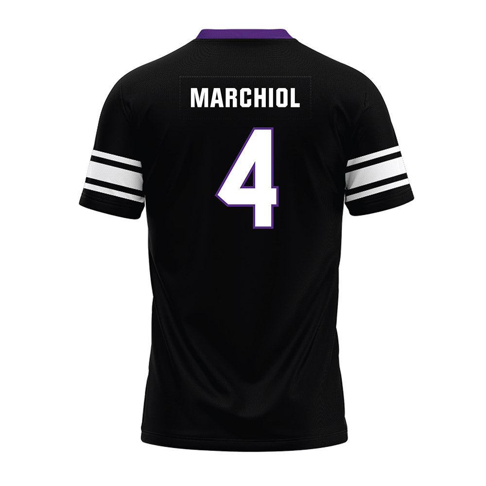 Northwestern - NCAA Football : Nicco Marchiol - Black Premium Football Jersey-1
