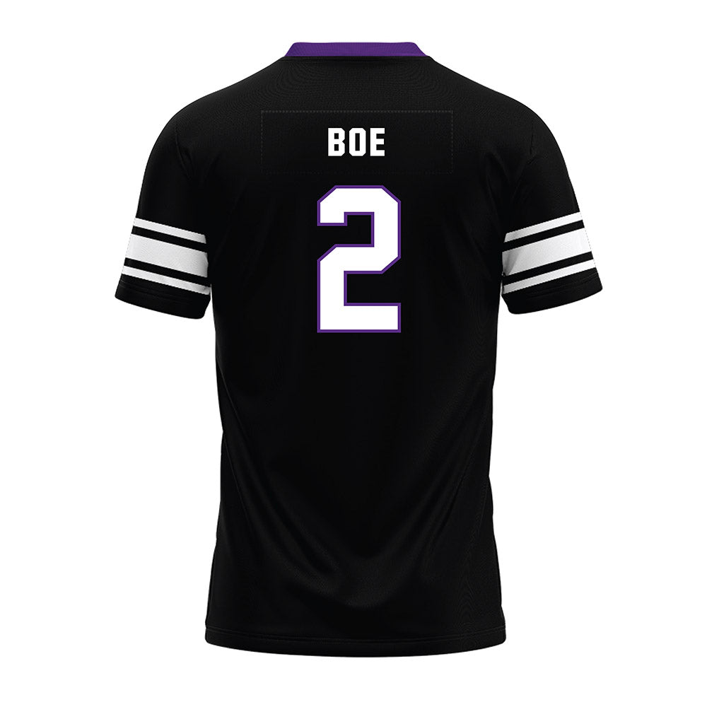 Northwestern - NCAA Football : Ryan Boe - Black Premium Football Jersey-1