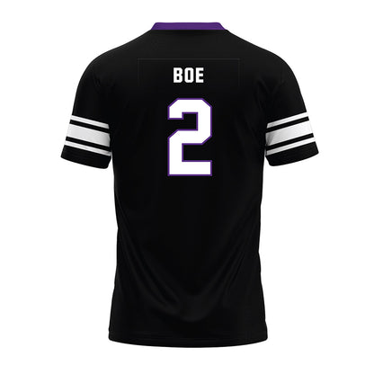Northwestern - NCAA Football : Ryan Boe - Black Premium Football Jersey-1