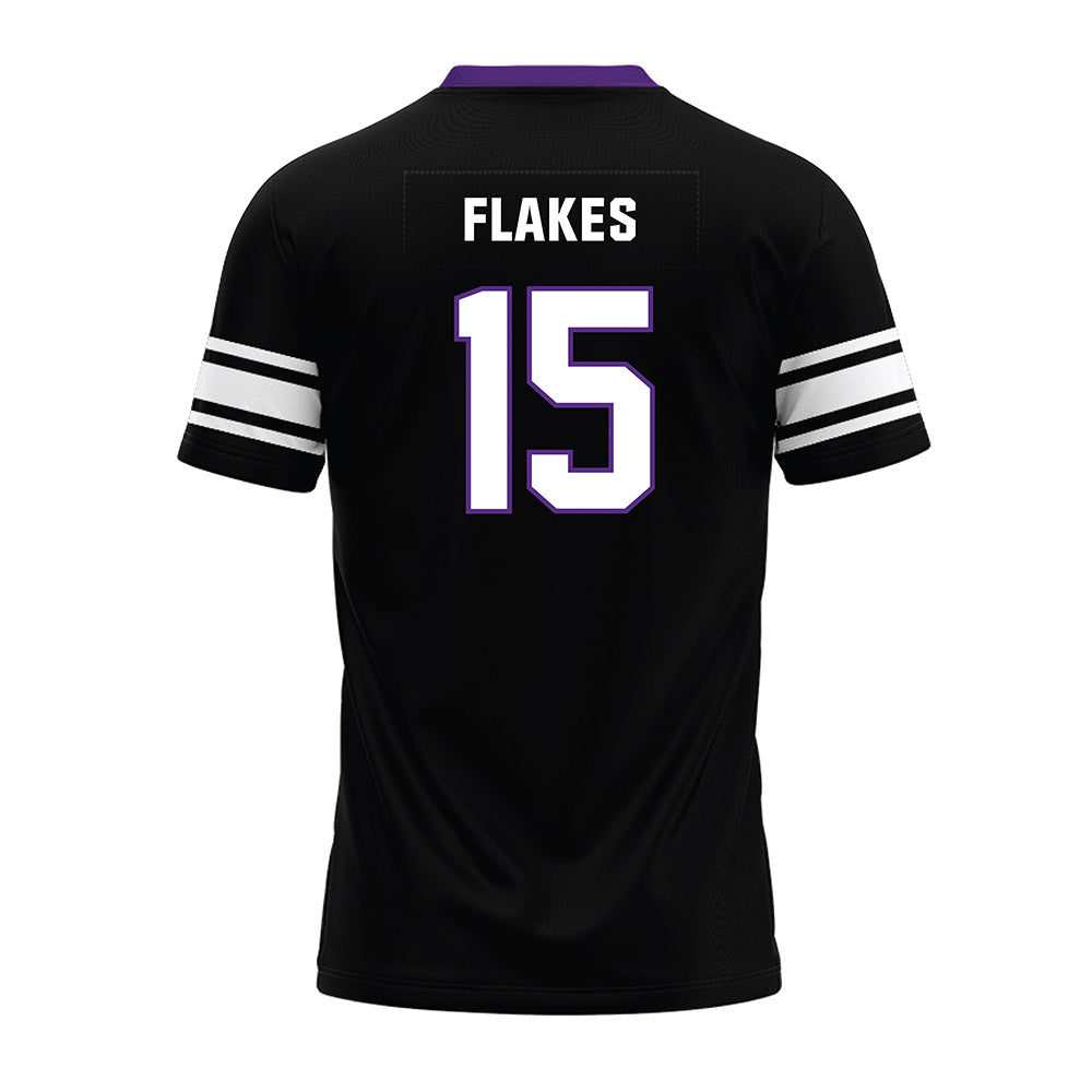 Northwestern - NCAA Football : Brendan Flakes - Black Premium Football Jersey-1