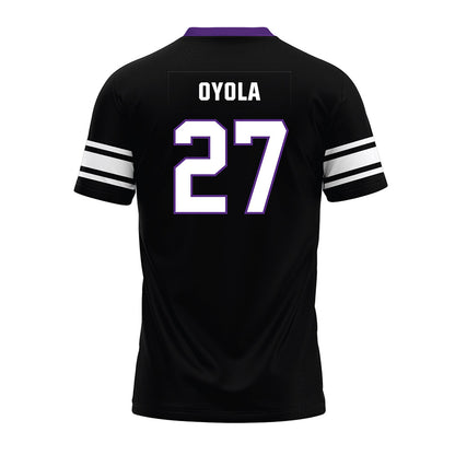 Northwestern - NCAA Football : Jack Oyola - Black Premium Football Jersey