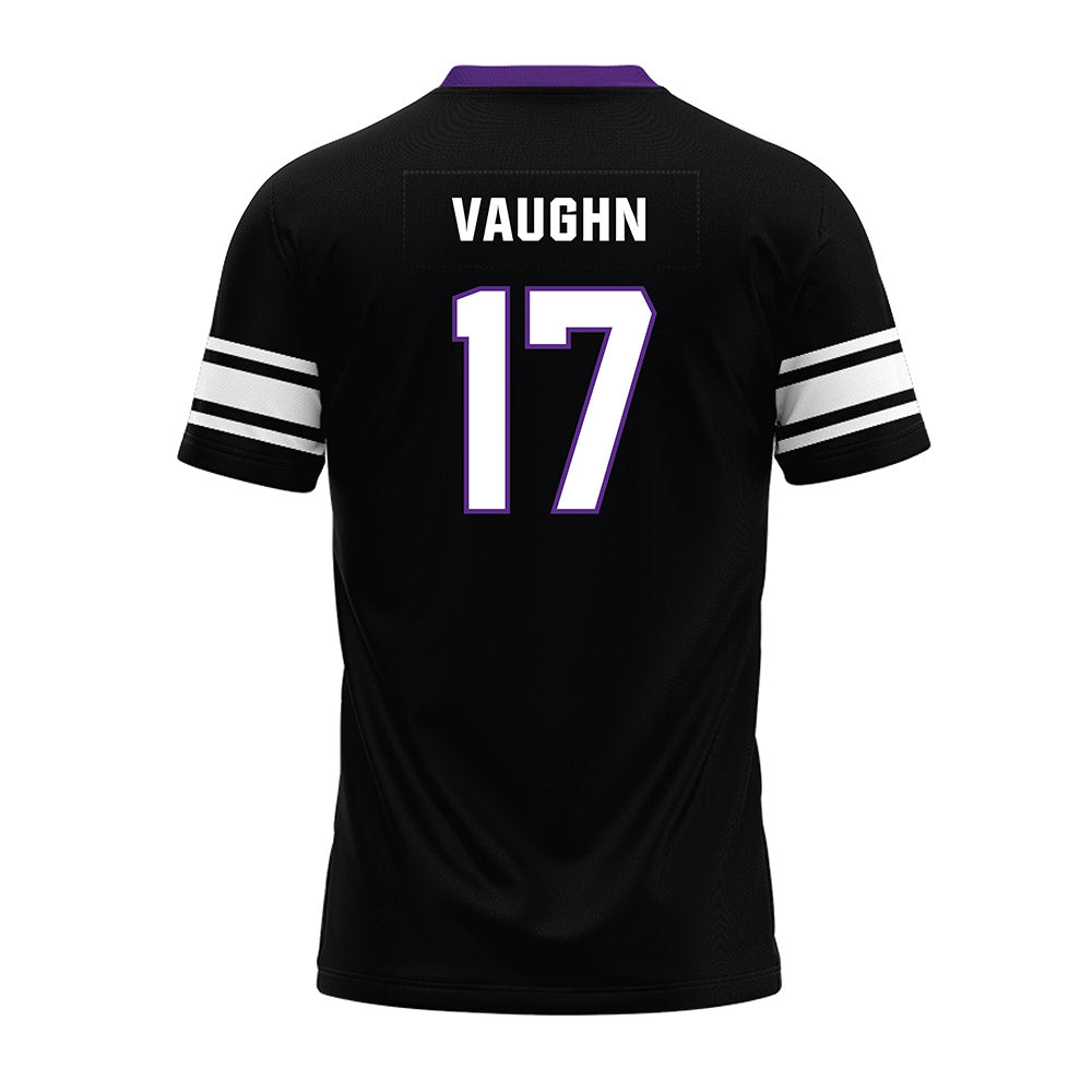 Northwestern - NCAA Football : Jaden Vaughn - Black Premium Football Jersey-1