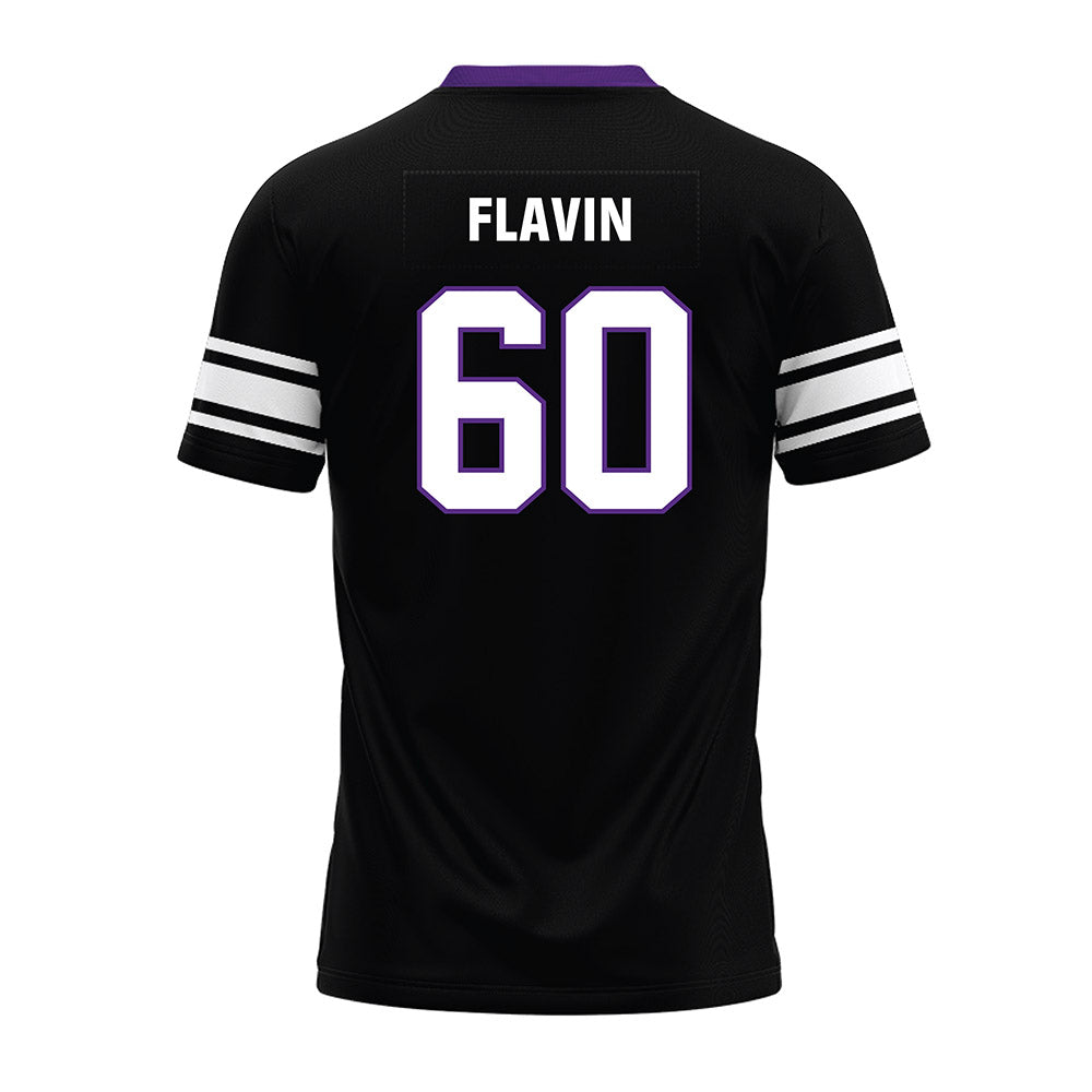Northwestern - NCAA Football : Hayden Flavin - Black Premium Football Jersey-1
