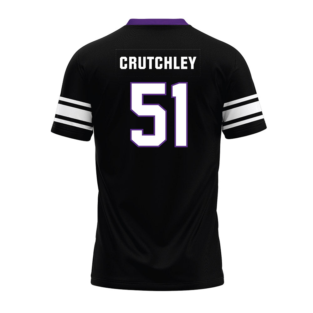 Northwestern - NCAA Football : Miles Crutchley - Black Premium Football Jersey-1