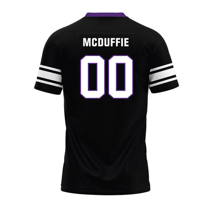 Northwestern - NCAA Football : Jaden McDuffie - Black Premium Football Jersey-1