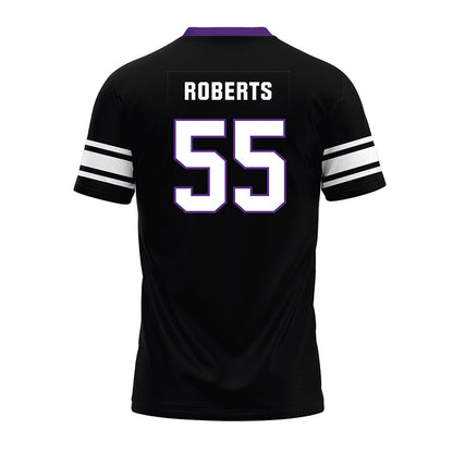 Northwestern - NCAA Football : Dylan Roberts - Black Premium Football Jersey-1