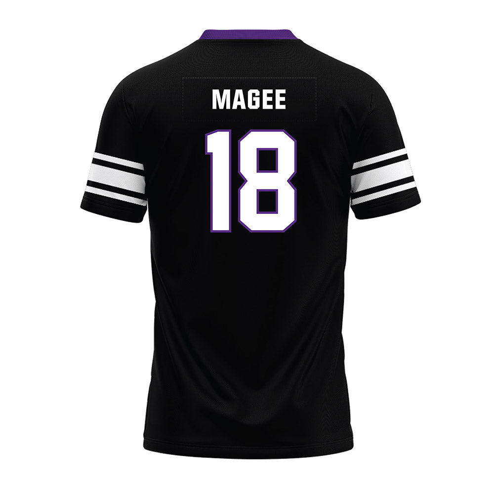 Northwestern - NCAA Football : Camp Magee - Black Premium Football Jersey-1