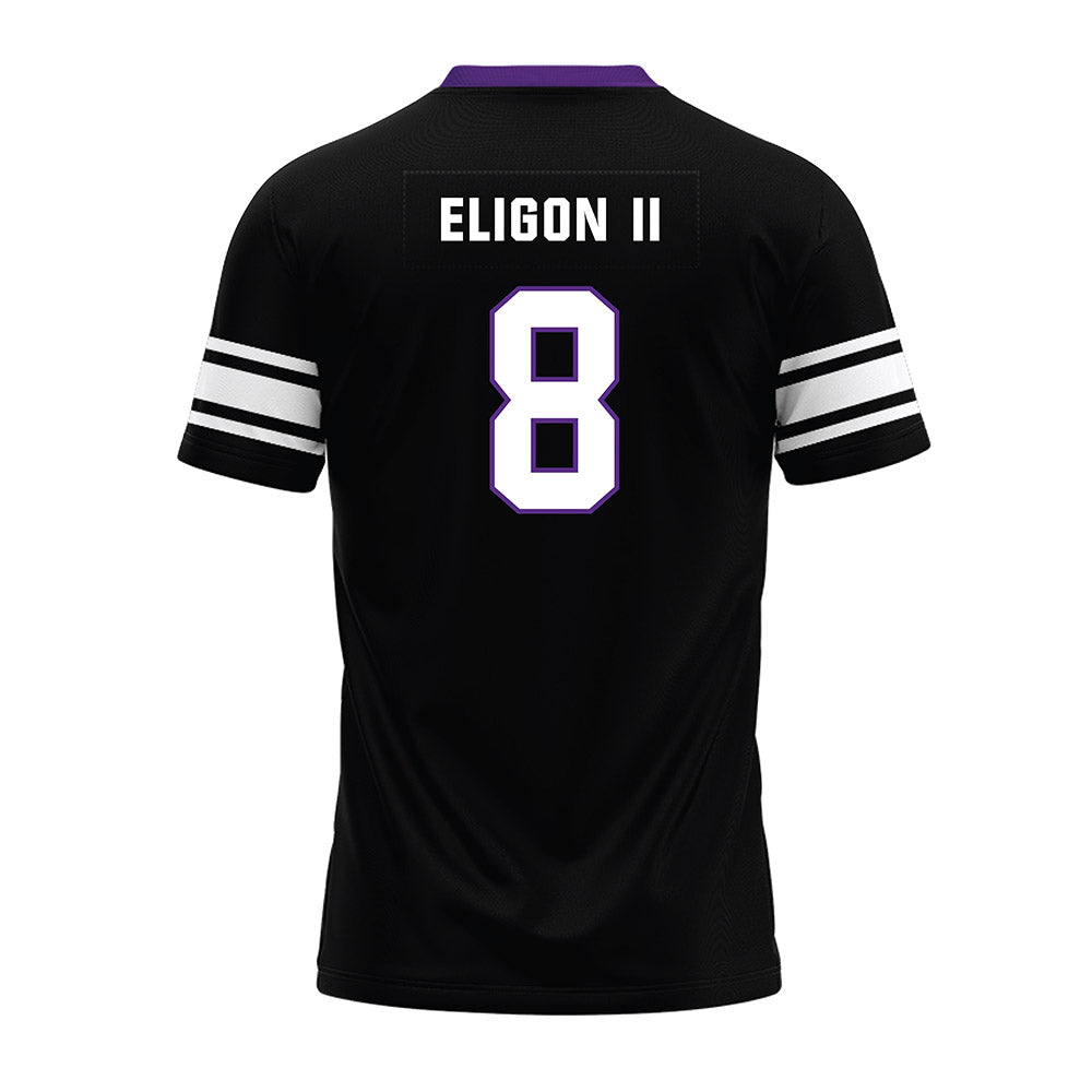 Northwestern - NCAA Football : Hayden Eligon II - Black Premium Football Jersey-1