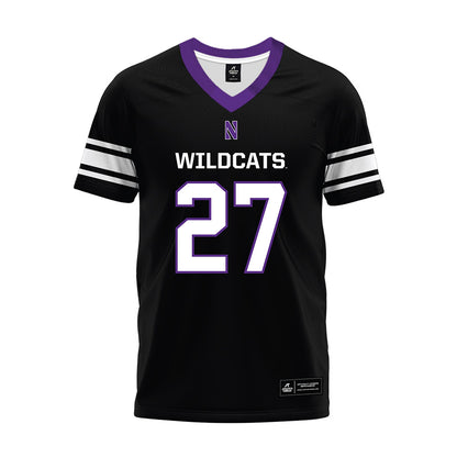 Northwestern - NCAA Football : Jack Oyola - Black Premium Football Jersey