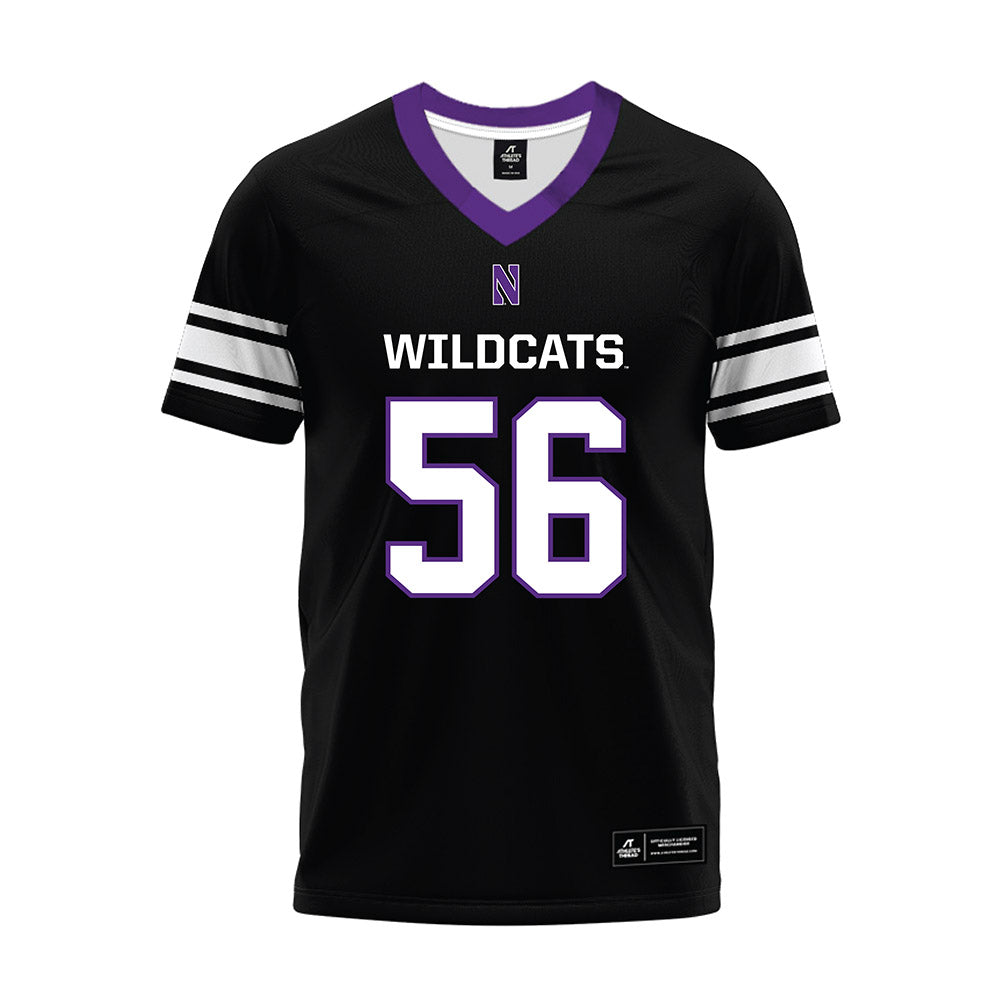 Northwestern - NCAA Football : Tre Hoskins - Black Premium Football Jersey-0
