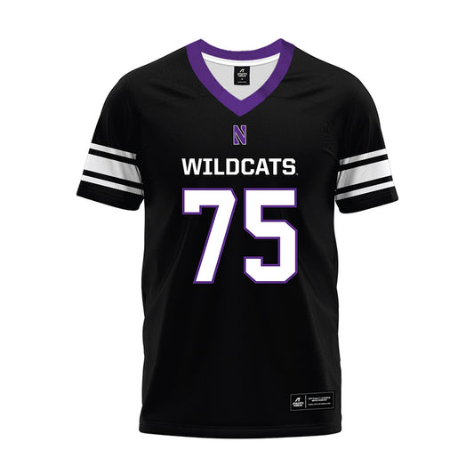Northwestern - NCAA Football : Arkel Anugwom - Black Premium Football Jersey-0