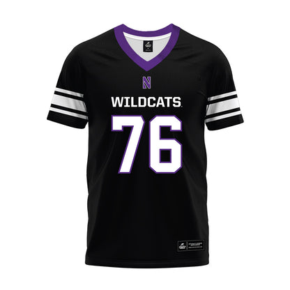 Northwestern - NCAA Football : Michael O'Connell - Black Premium Football Jersey-0