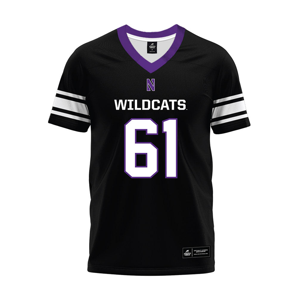 Northwestern - NCAA Football : David Anchondo - Black Premium Football Jersey-0
