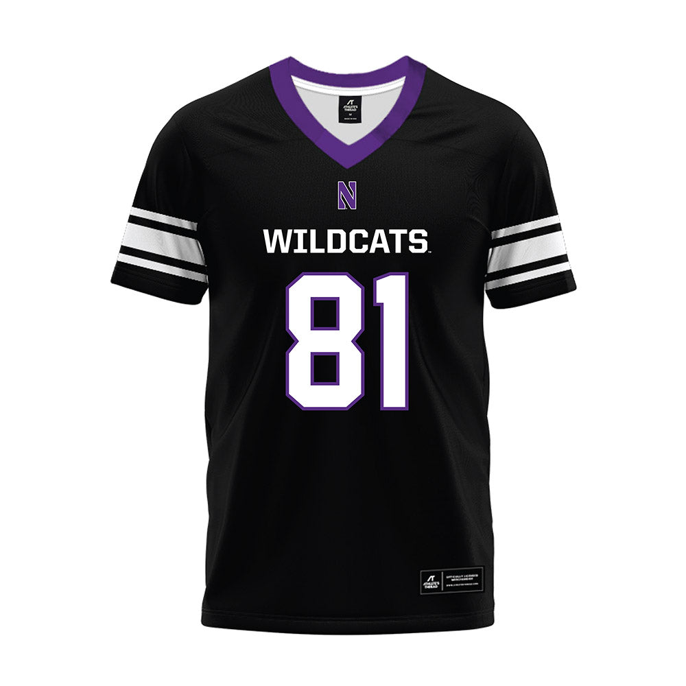 Northwestern - NCAA Football : Christopher Petrucci - Black Premium Football Jersey-0