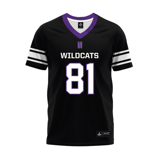 Northwestern - NCAA Football : Christopher Petrucci - Black Premium Football Jersey-0