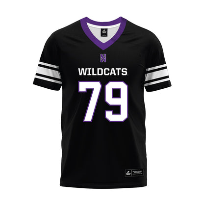 Northwestern - NCAA Football : Jacob Miller - Black Premium Football Jersey-0