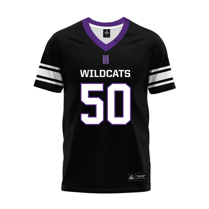 Northwestern - NCAA Football : Qayvier Johnson - Black Premium Football Jersey-0