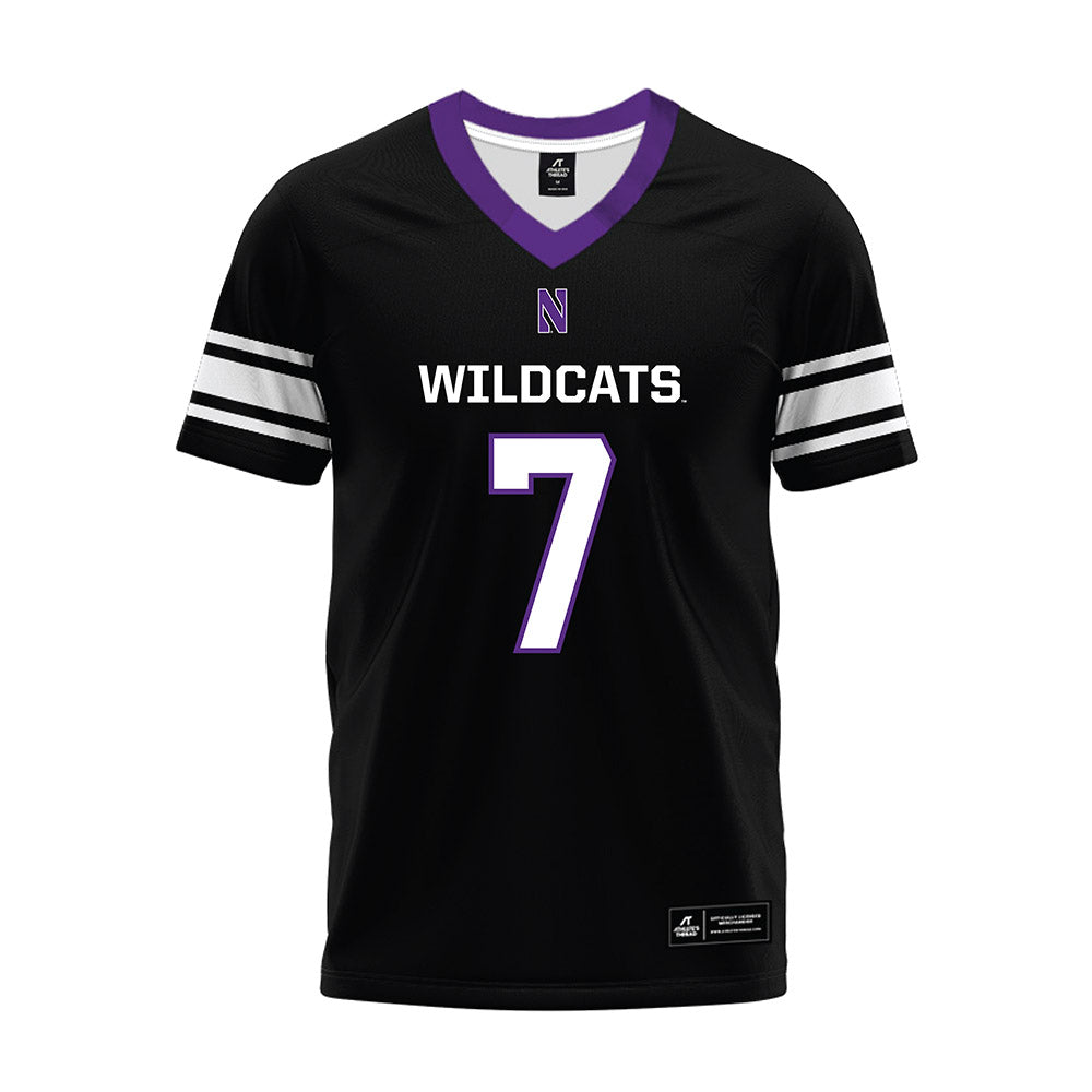 Northwestern - NCAA Football : Ore Adeyi - Black Premium Football Jersey-0