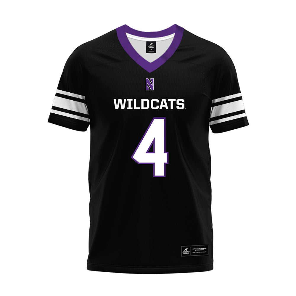 Northwestern - NCAA Football : Nicco Marchiol - Black Premium Football Jersey-0