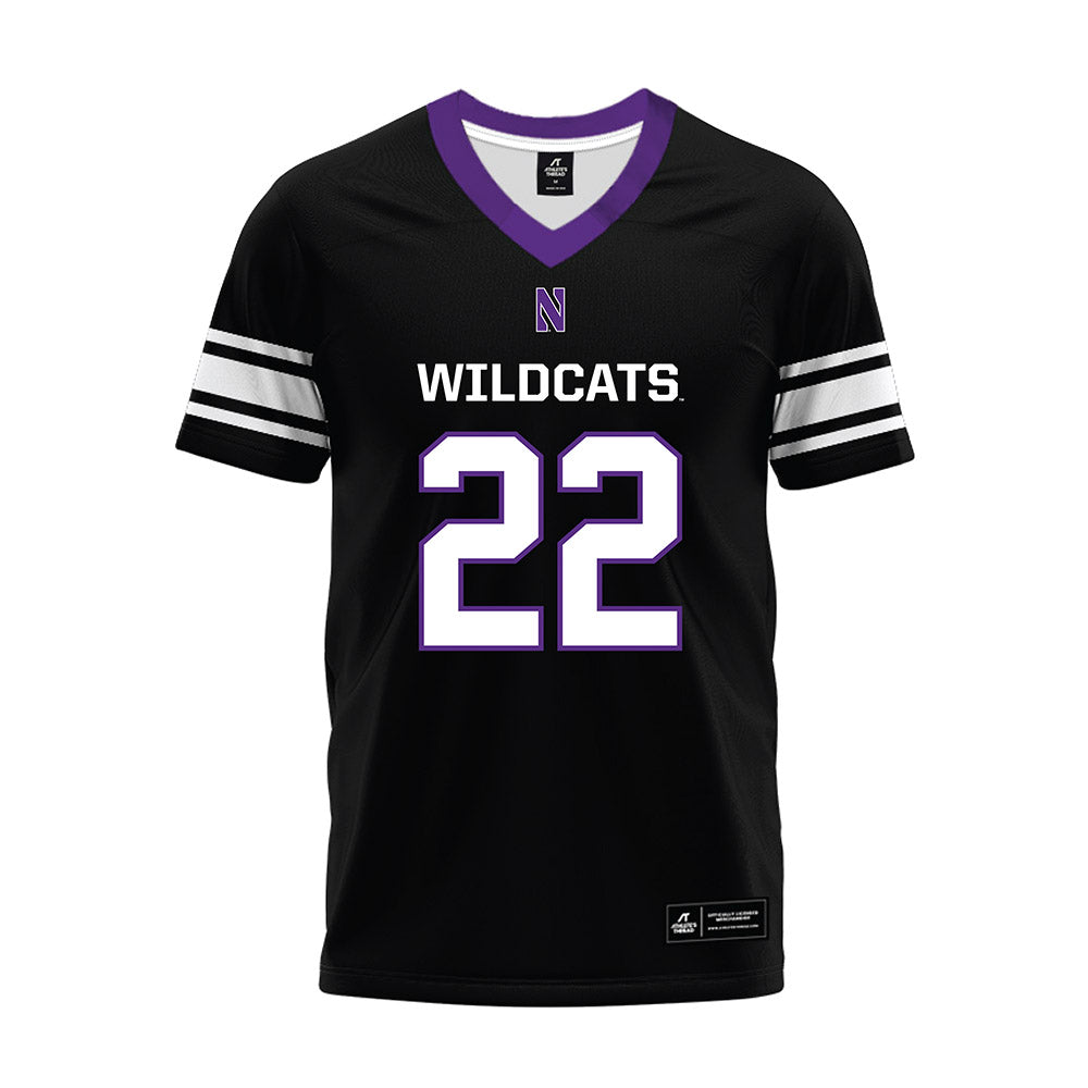 Northwestern - NCAA Football : Daniel Anderson - Black Premium Football Jersey-0