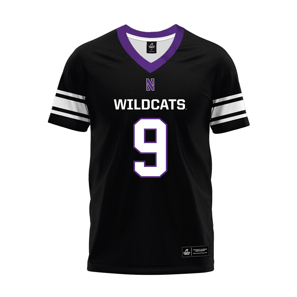 Northwestern - NCAA Football : Braden Turner - Black Premium Football Jersey-0