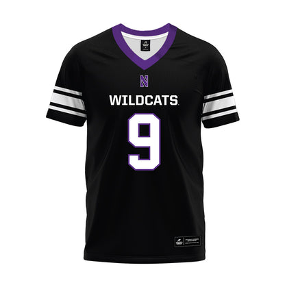 Northwestern - NCAA Football : Braden Turner - Black Premium Football Jersey-0