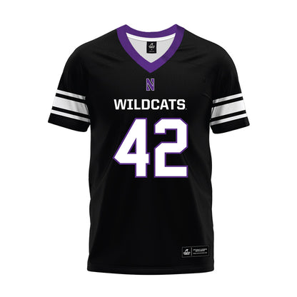 Northwestern - NCAA Football : Nigel Glover - Black Premium Football Jersey-0