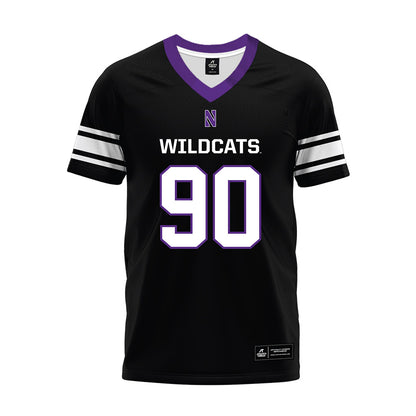 Northwestern - NCAA Football : Jack Trautmann - Black Premium Football Jersey-0