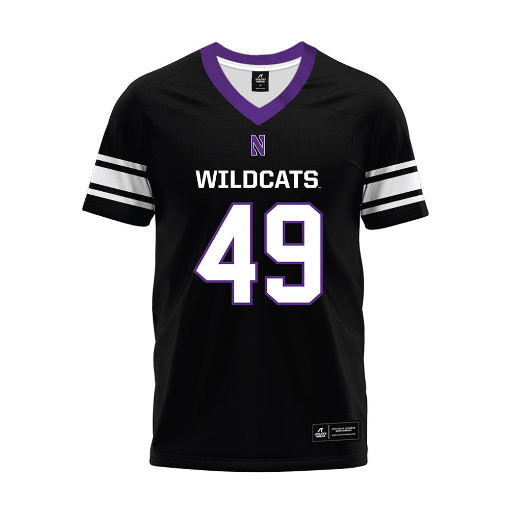 Northwestern - NCAA Football : Amare Jordan - Black Premium Football Jersey-0