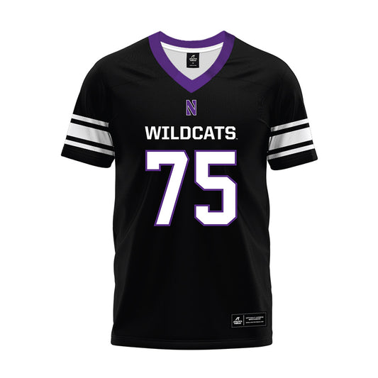 Northwestern - NCAA Football : Arkel Anugwom - Black Premium Football Jersey-0