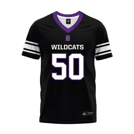 Northwestern - NCAA Football : Qayvier Johnson - Black Premium Football Jersey-0