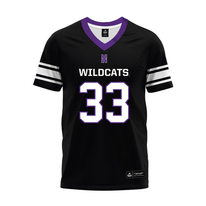 Northwestern - NCAA Football : Braydon Brus - Black Premium Football Jersey