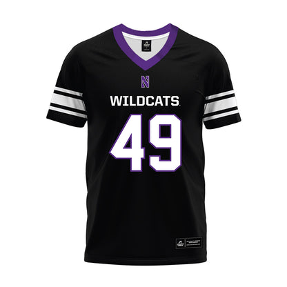 Northwestern - NCAA Football : Amare Jordan - Black Premium Football Jersey-0
