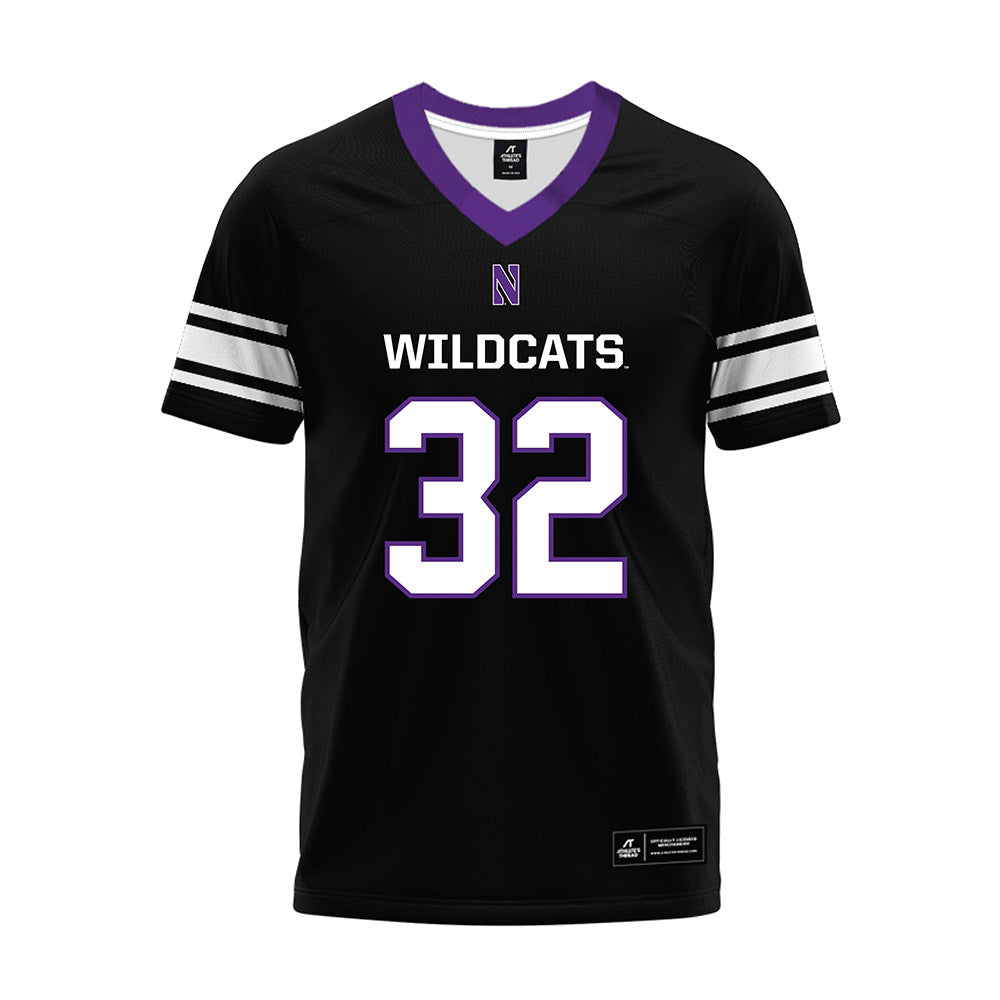 Northwestern - NCAA Football : Matthew Smith - Black Premium Football Jersey