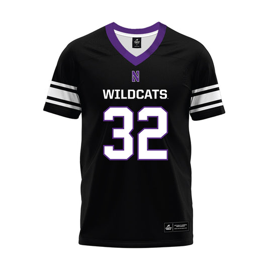 Northwestern - NCAA Football : Matthew Smith - Black Premium Football Jersey