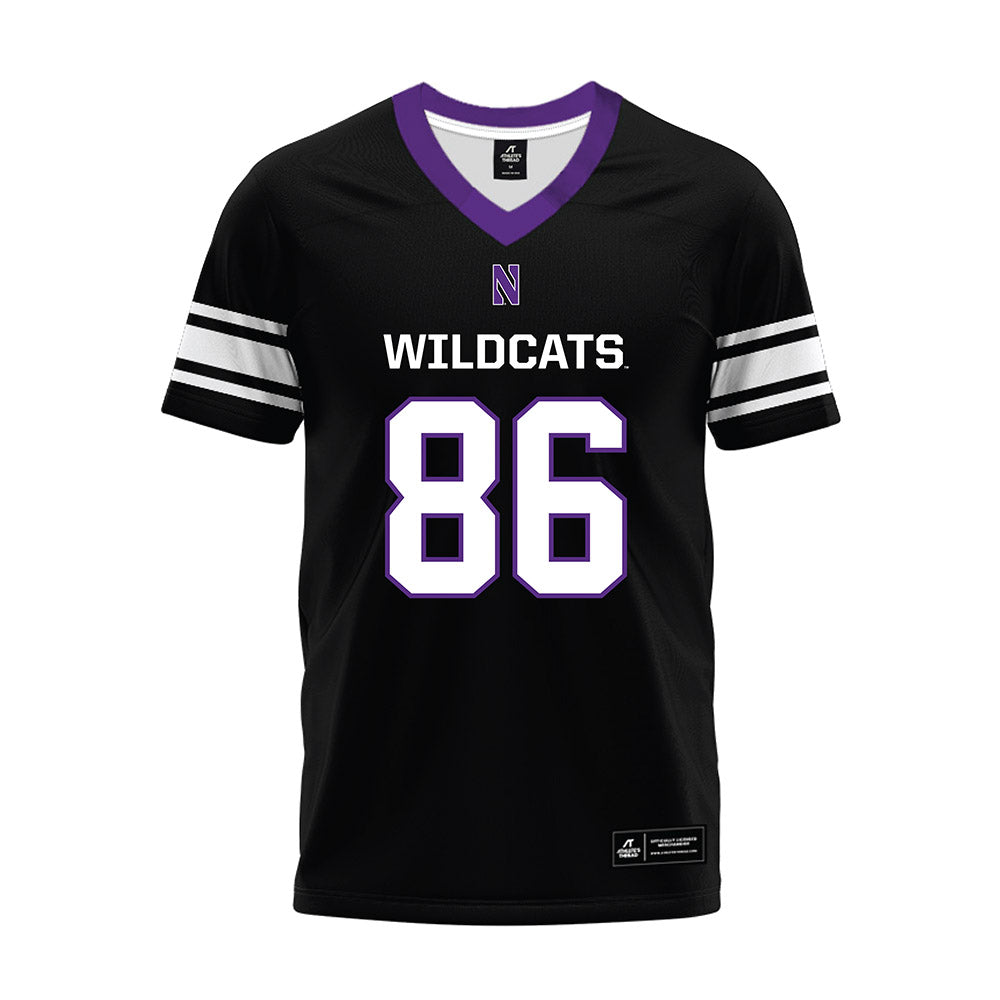 Northwestern - NCAA Football : Alexander Honig - Black Premium Football Jersey-0