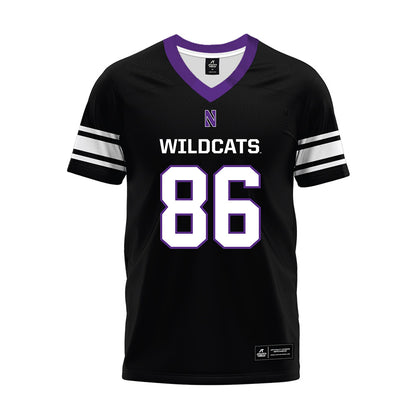 Northwestern - NCAA Football : Alexander Honig - Black Premium Football Jersey-0