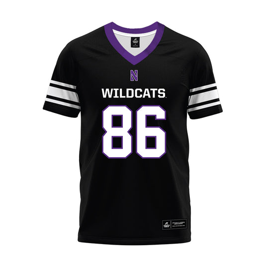 Northwestern - NCAA Football : Alexander Honig - Black Premium Football Jersey-0
