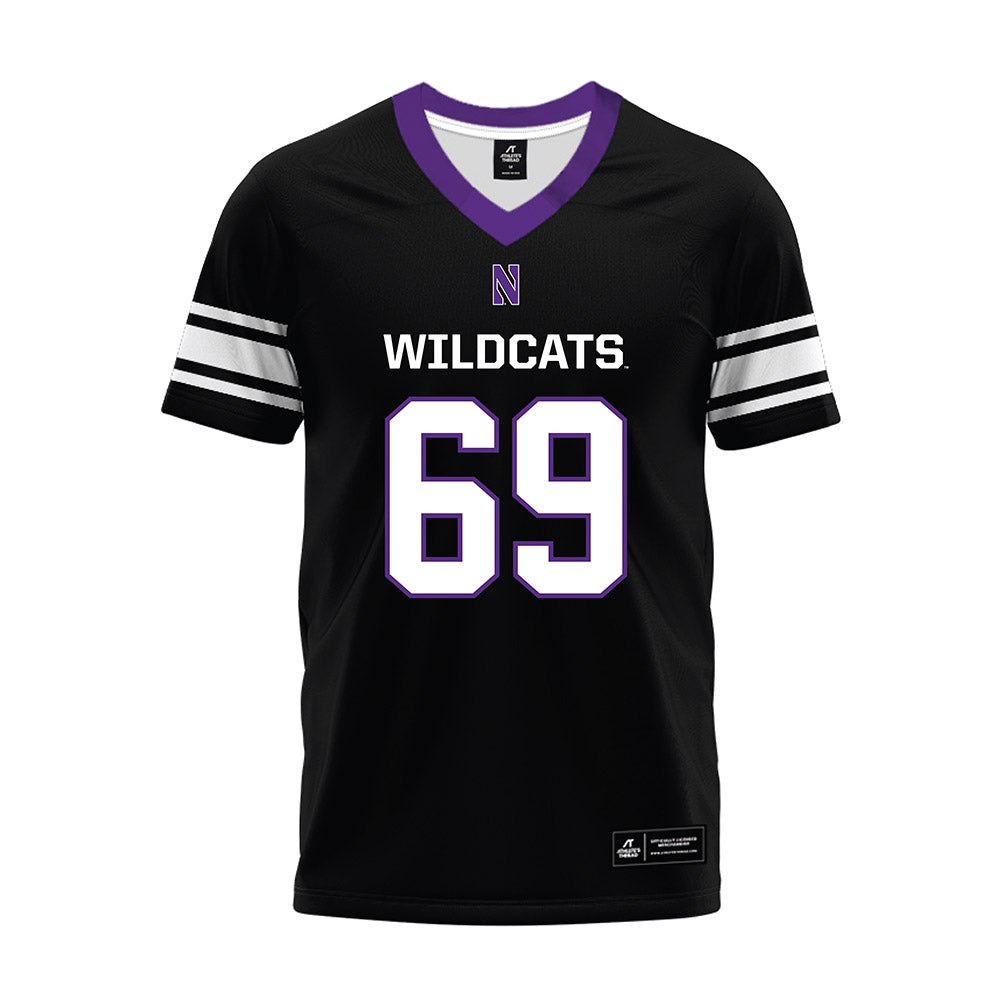 Northwestern - NCAA Football : Patrick Schaller - Black Premium Football Jersey-0