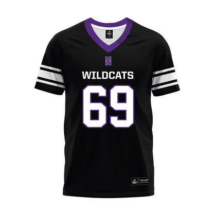 Northwestern - NCAA Football : Patrick Schaller - Black Premium Football Jersey-0
