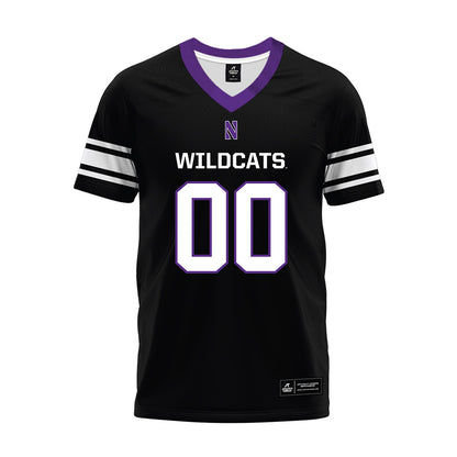Northwestern - NCAA Football : Jaden McDuffie - Black Premium Football Jersey-0