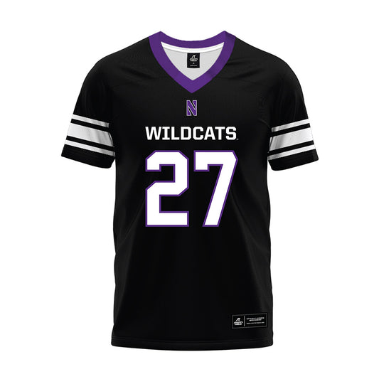 Northwestern - NCAA Football : Gavin Sawchuk - Black Premium Football Jersey-0
