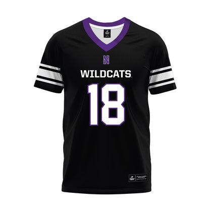 Northwestern - NCAA Football : Camp Magee - Black Premium Football Jersey-0